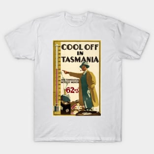 Vintage Travel Poster Cool Off in Tasmania T-Shirt